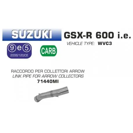 Raccord d'Echappement pour collecteur ARROW SUZUKI GSXR600 GSXR 750 2008-2010 Petit Prix