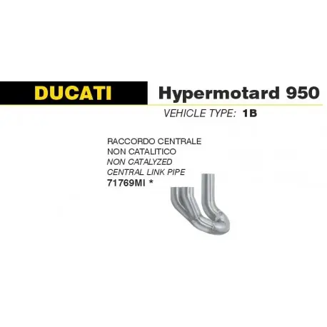 Raccord d'Echappement racing décatalysé ARROW DUCATI 950 HYPERMOTARD 2022-2024 Achat Immédiat