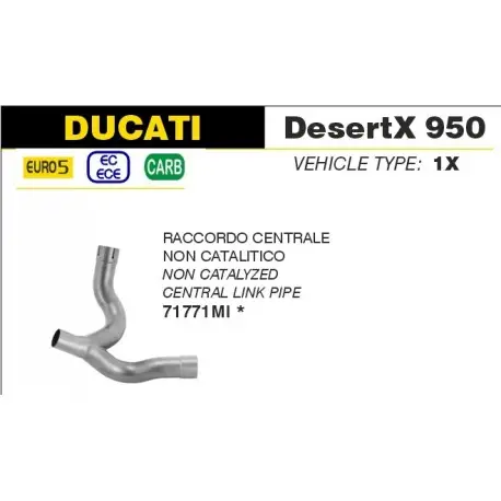 Meilleur Prix Décatalyseur d'Echappement ARROW racing DUCATI DESERT X 950 2022-2025