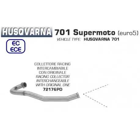 Meilleur Prix Collecteur d'Echappement ARROW HUSQVARNA 701 SUPERMOTO 2021-2023