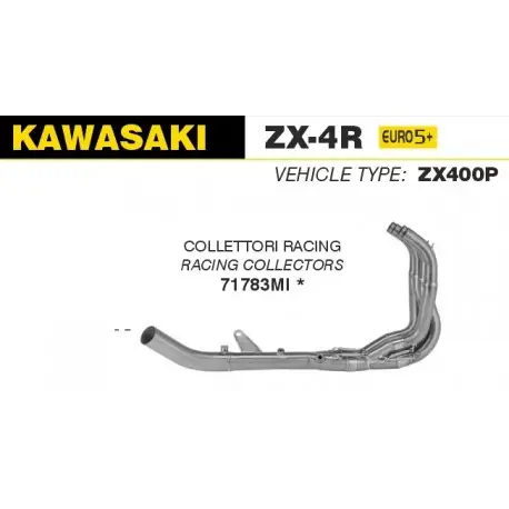 Marque Collecteur racing d'Echappement ARROW KAWASAKI ZX-4R 2024-2026