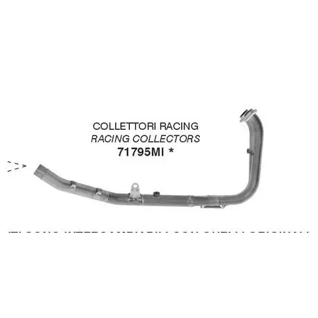 Meilleure Vente Collecteur racing d'Echappement ARROW CF MOTO MT 450 2025-2026