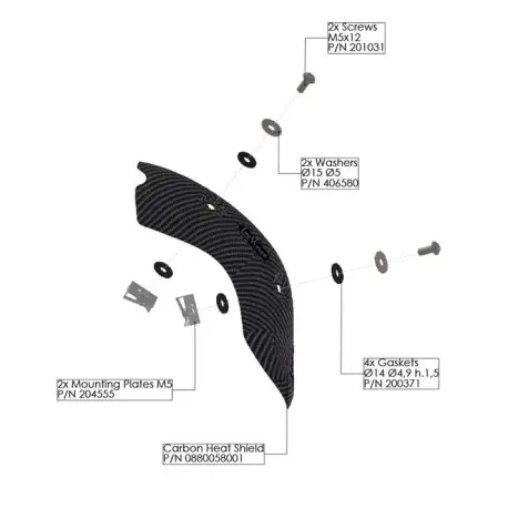 cache pare chaleur LEOVINCE BMW F750GS F800GS F850GS F900GS Commande En Gros