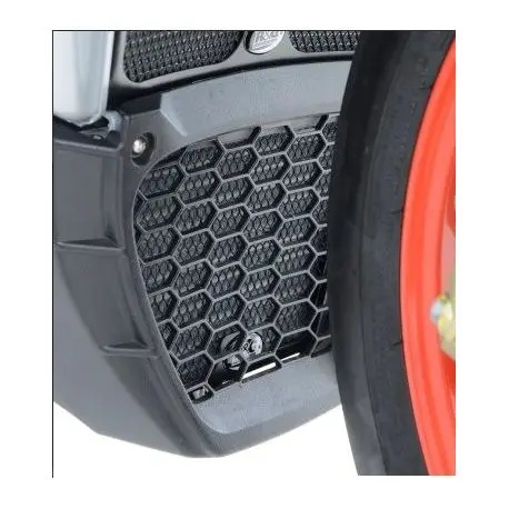 Nouvelle Collection Protections de radiateur huile noir R&G racing Aprilia RSV4RR RSV4RF TUONO V4R 2015-2024
