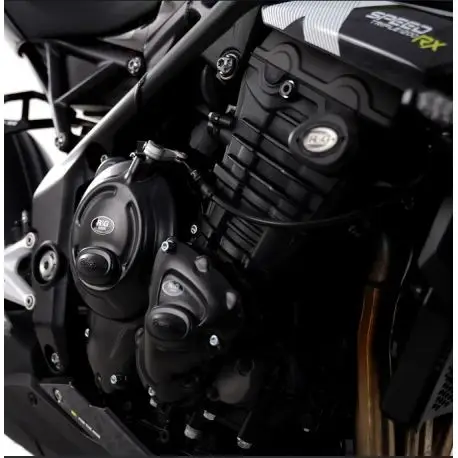 Kit de couvre-carter moteur R&G Racing 3 pièces race series R&G RACING TRIUMPH SPEED TRIPLE 1200 RS / RR/ RX Usine Directe