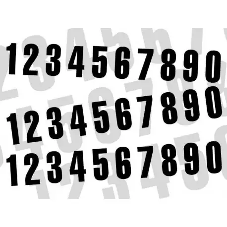 Acheter En Ligne Numéro de course 8 BLACKBIRD 7×5,5cm noir jeu de 3