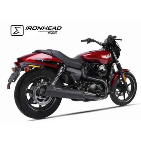 Echappement IXIL IRONHEAD HC2 HARLEY DAVIDSON 500 STREET 750 STREET 2014-2020 Prix Réduit