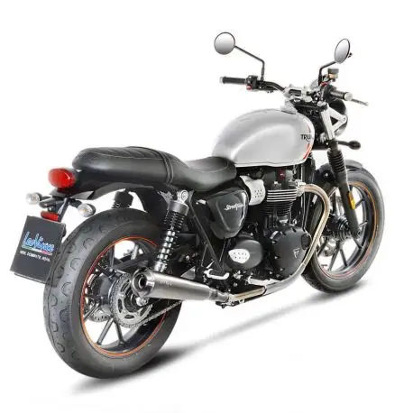 Echappement LEOVINCE CLASSIC RACER TRIUMPH STREET TWIN 900 2016-2018 Jusqu’à Épuisement Des Stocks