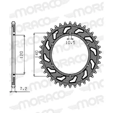 Dernier Modèle Couronne moto SUZUKI GSX-R600 42 DENTS 2011-2015 ORIGINE