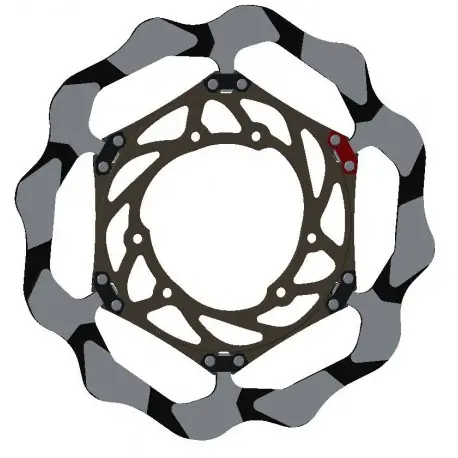 Prix Réduit Disque de frein BRAKING Pétale Semi-flottant BY4130E oversize 280mm