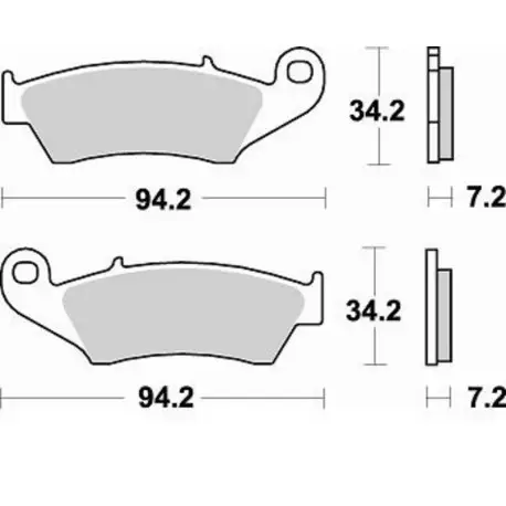 Plaquettes de frein BRAKING Off-Road/Quad métal fritté – 772CM44 Commander Maintenant