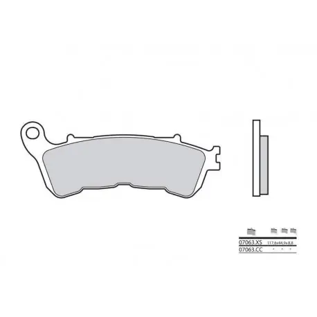 Affaire À Saisir Plaquettes de frein Scooter métal fritté BREMBO 07063XS