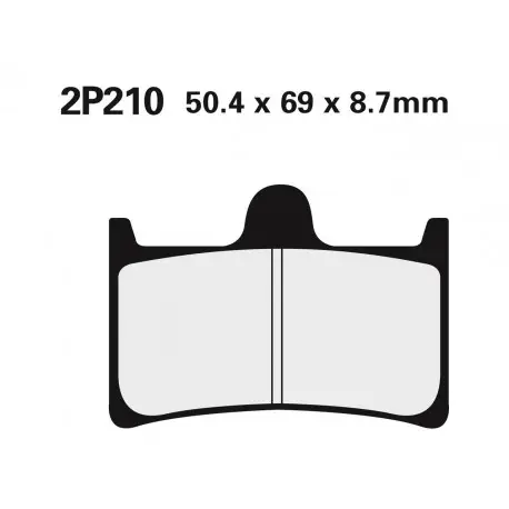 Plaquettes de frein NISSIN route semi-métallique - 2P-210NS Petit Prix