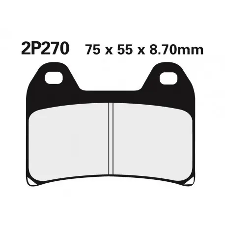 Offre Spéciale Plaquettes de frein NISSIN route /Off-Road métal fritté - 2P-270ST