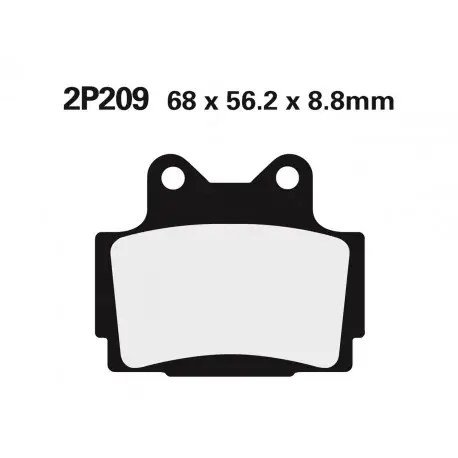 Plaquettes de frein NISSIN Off-Road semi-métallique - 2P-209GS Jusqu’à Épuisement Des Stocks