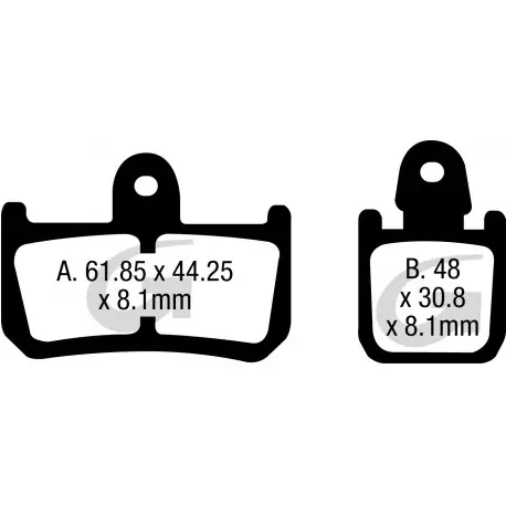 Plaquettes de frein moto sinter GOODRIDGE GH384 Marque