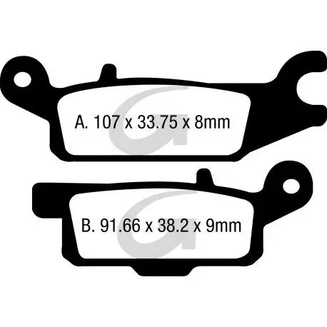 Plaquettes de frein moto organique GOODRIDGE G387CS Promotion
