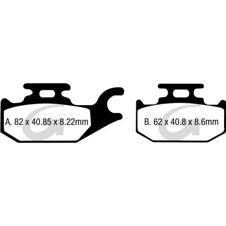 Plaquettes de frein moto organique GOODRIDGE G358SC Marque