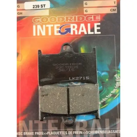 Expédition Rapide Plaquettes de frein moto organique GOODRIDGE G239ST
