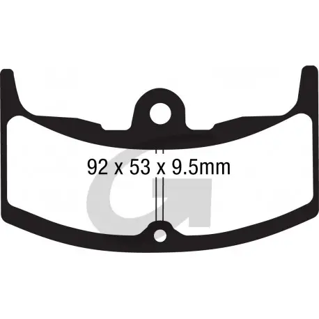 Plaquettes de frein moto organique GOODRIDGE G083ST Retour Gratuit
