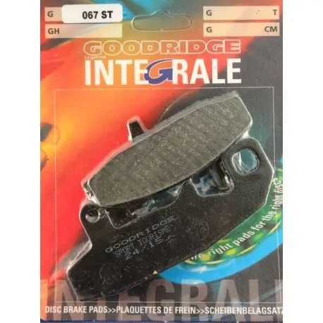 Solde Plaquettes de frein moto organique GOODRIDGE G067T