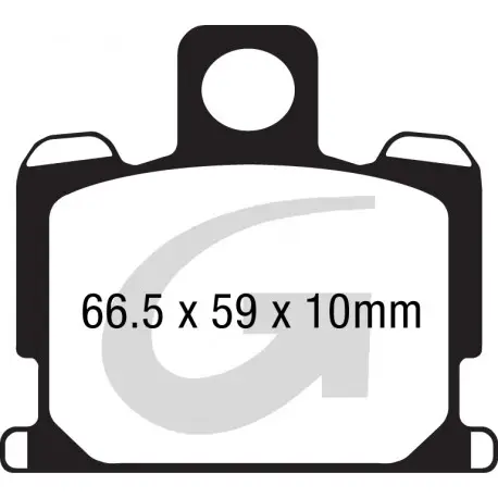 Plaquettes de frein moto organique GOODRIDGE G020ST Commander Vite