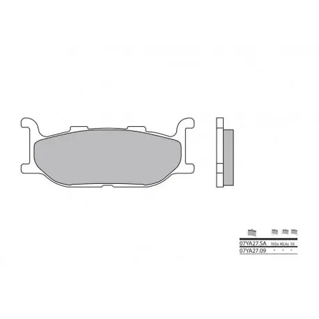 Plaquettes de frein BREMBO route carbone céramique - 07YA2709 Réduction