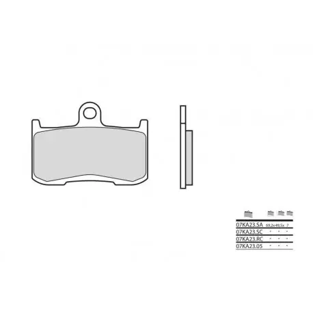 Nouvelle Collection Plaquettes de frein BREMBO route carbone céramique - 07KA2305