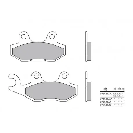 Plaquettes de frein BREMBO route métal fritté - 07YA21LA Must-Have
