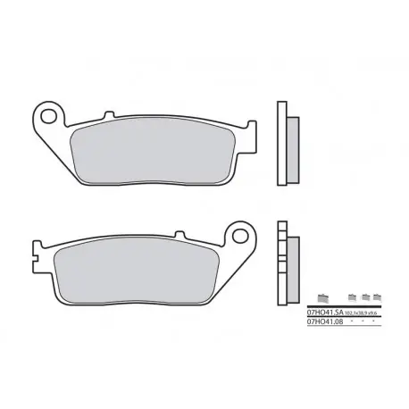 Nouveauté Plaquettes de frein BREMBO route métal fritté - 07HO41LA