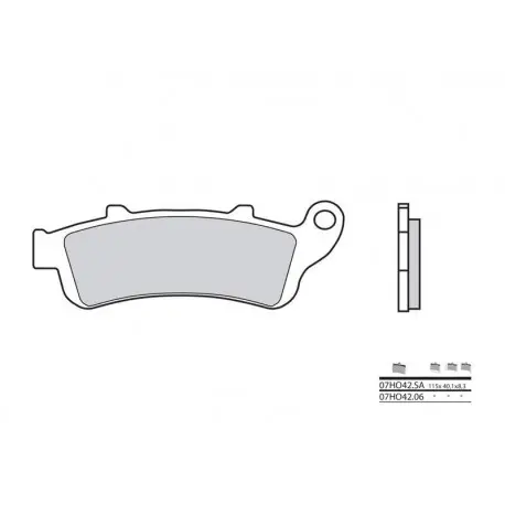 Top Vente Plaquettes de frein BREMBO route carbone céramique – 07HO4206
