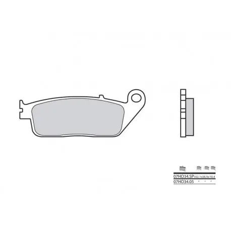 Promotion Saisonnière Plaquettes de frein BREMBO route carbone céramique – 07HO3405
