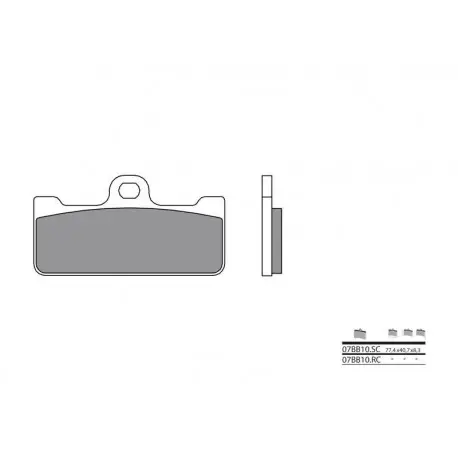 Marque Plaquettes de frein BREMBO carbone céramique - 07BB10RC
