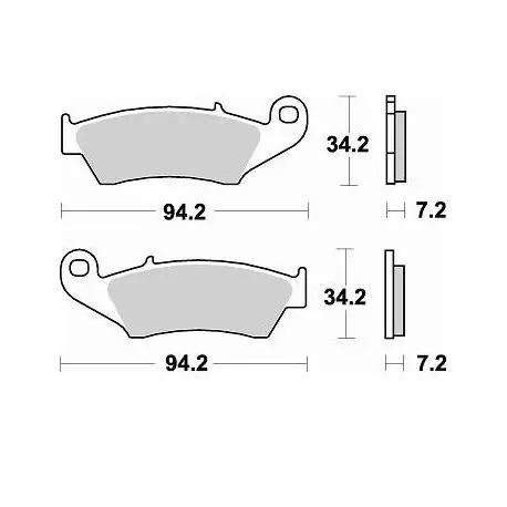 Plaquettes de frein BRAKING Off-Road métal fritté – 772CM46 Prix Choc