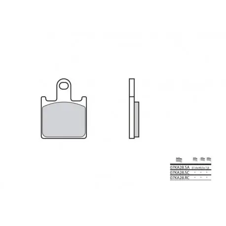 Quantité Limitée Plaquettes de frein BREMBO carbone céramique - 07KA28RC