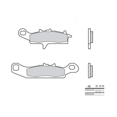 Plaquettes de frein BREMBO Off-Road métal fritté - 07KA24SX Prix Promo