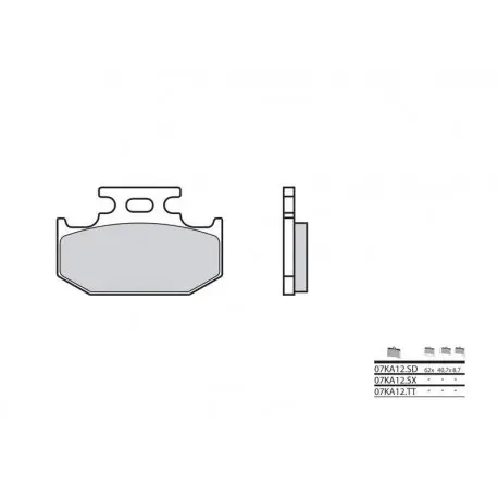 Plaquettes de frein BREMBO Off-Road métal fritté - 07KA12SX Bon Marché