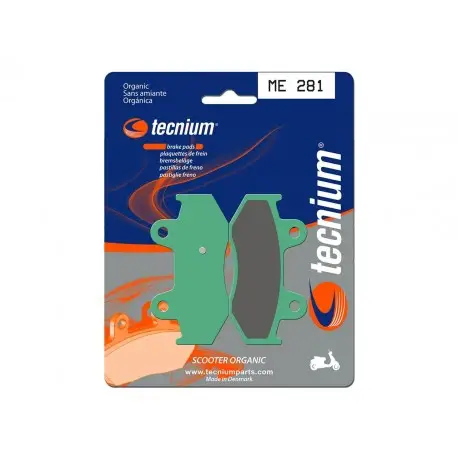 Plaquettes de frein TECNIUM Scooter organique - ME281 Produit De Marque