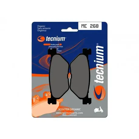 Plaquettes de frein TECNIUM Scooter organique - ME268 Prix Bas