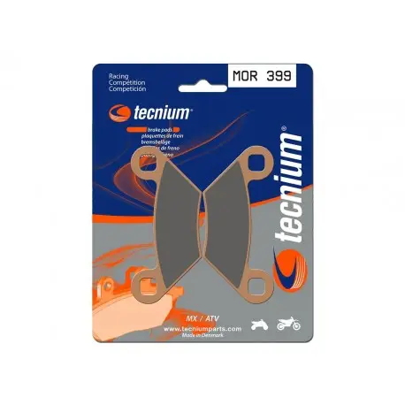 Plaquettes de frein TECNIUM Racing MX/Quad métal fritté - MOR399 Offre Limitée