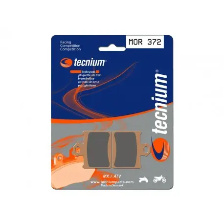 Plaquettes de frein TECNIUM Racing MX/Quad métal fritté - MOR372 Commander Maintenant
