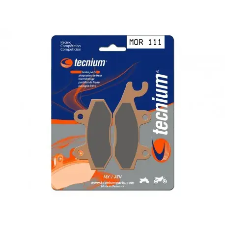 Plaquettes de frein TECNIUM Racing MX/Quad métal fritté - MOR111 Paiement Sécurisé
