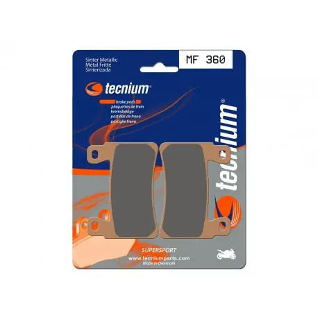 Plaquettes de frein moto TECNIUM Performance métal fritté MF360 Retour Gratuit