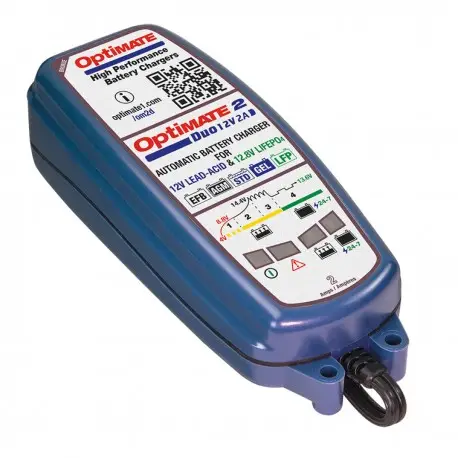 Certifié Chargeur batterie moto OPTIMATE TECMATE 2 TM-550 DUO