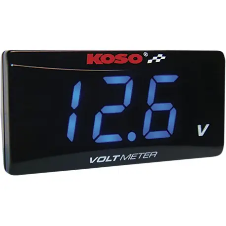 Voltmètre moto KOSO Super Slim Style Commander Maintenant