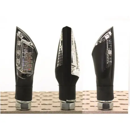 Must-Have Clignotants moto universelà leds V PARTS Spike avec Fonction feu stop