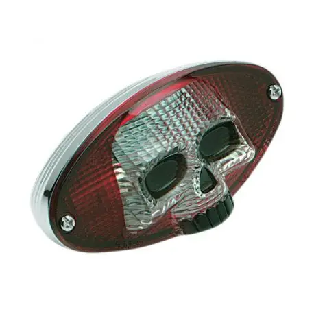 Authentique Feu arrère chromé SKULL LEDS