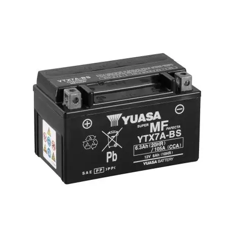 Batterie moto YUASA YTX7A-BS Offre Exclusive