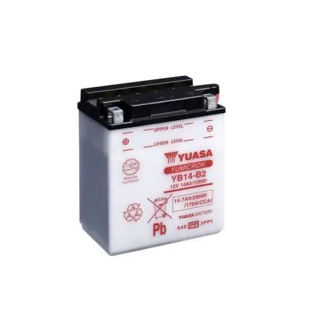 Batterie moto YUASA YB14-B2 Paiement Sécurisé
