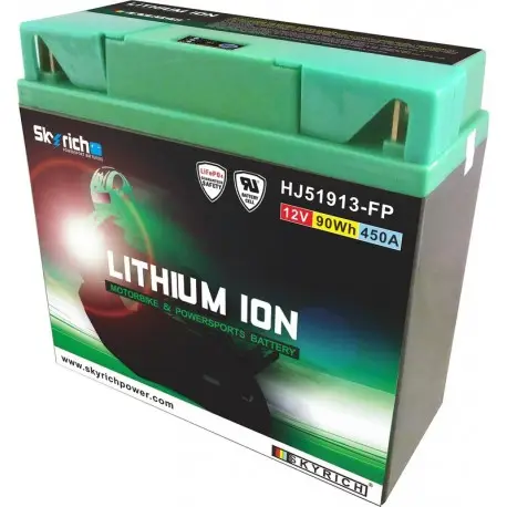 Batterie moto Skyrich LITHIUM ION 12C16A-3B / 51913 / HJ51913-FP Retour Gratuit